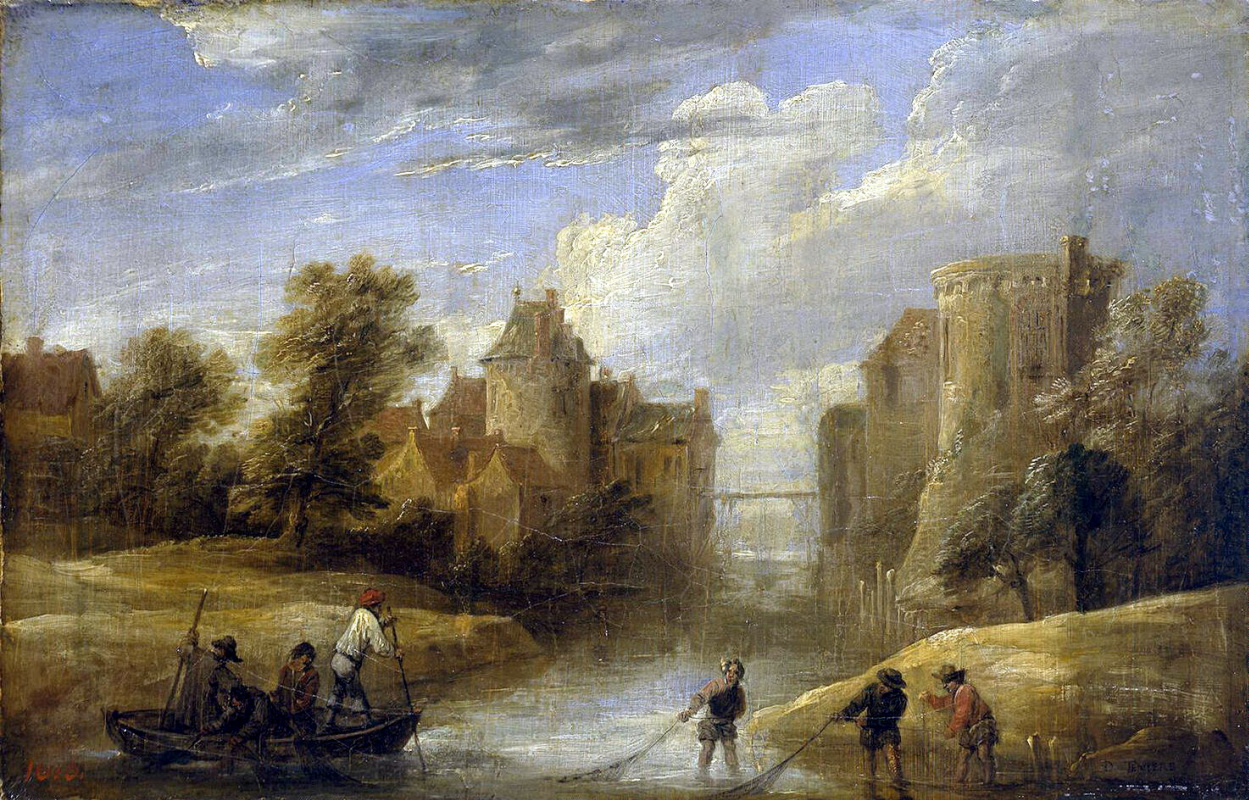 David Teniers the Younger. Landscape with fishermen