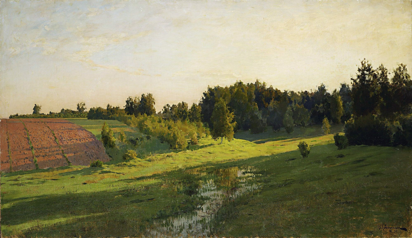 Isaac Levitan. The shadows of the evening