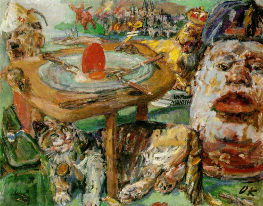 Oskar Kokoschka. Huevo rojo