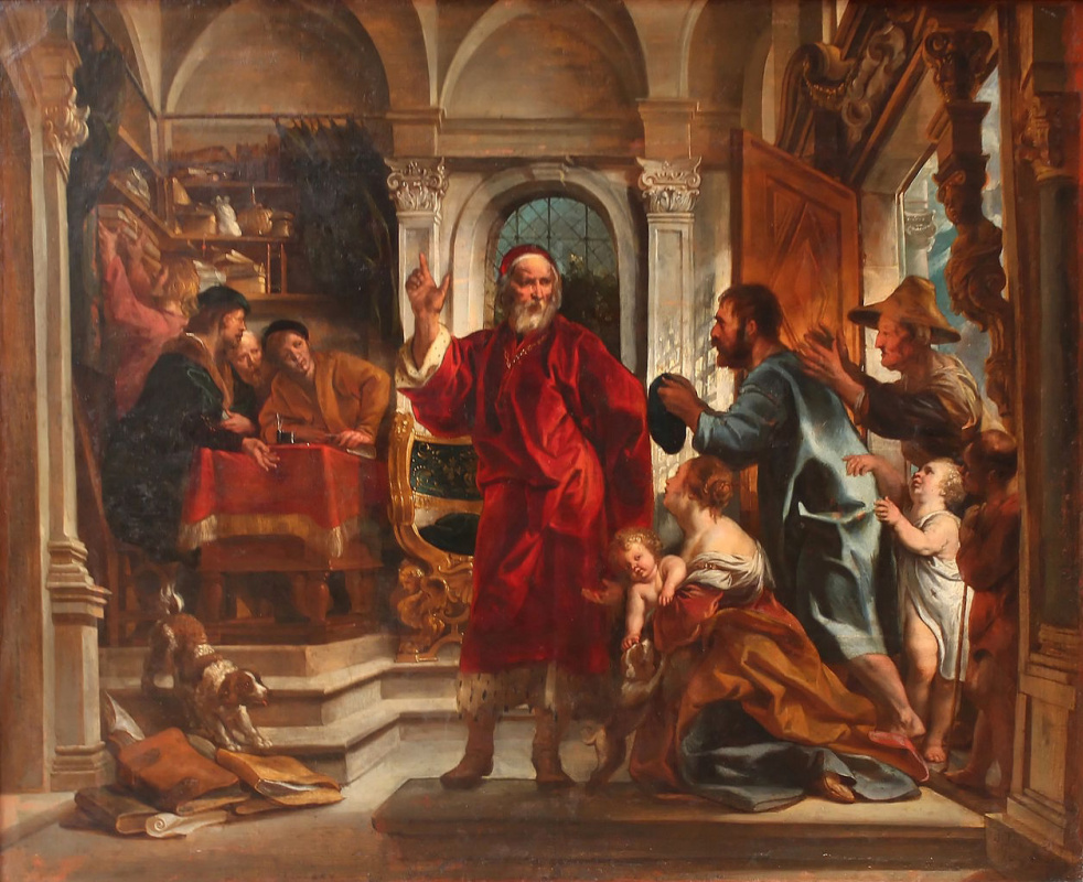 Jacob Jordaens. Saint Eve, patron saint of lawyers