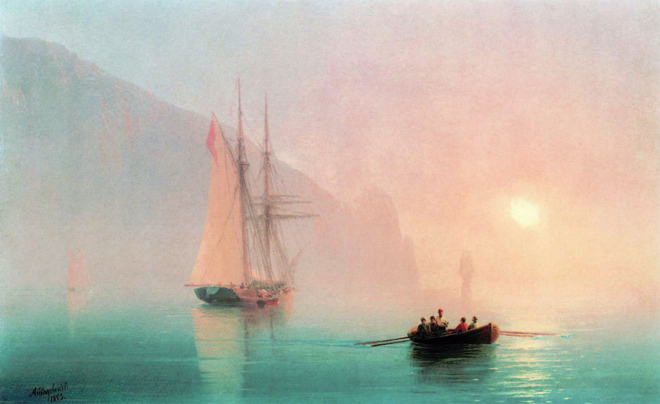 Ivan Aivazovsky. Ayu-Dag on a foggy day
