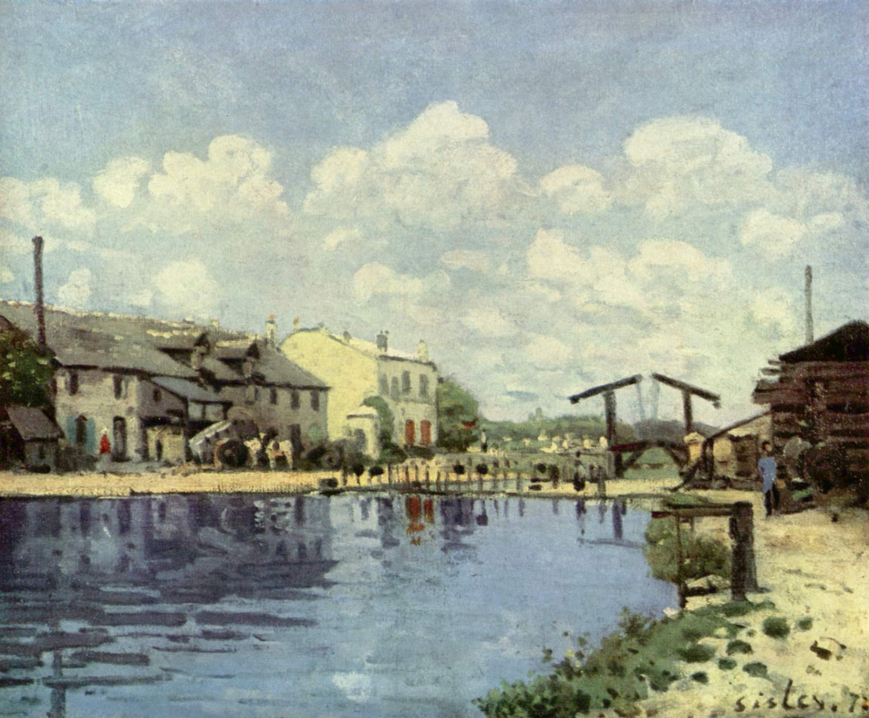 Alfred Sisley. The Canal Saint-Martin