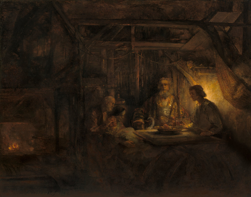 Rembrandt Harmenszoon van Rijn. Philemon and Baucis