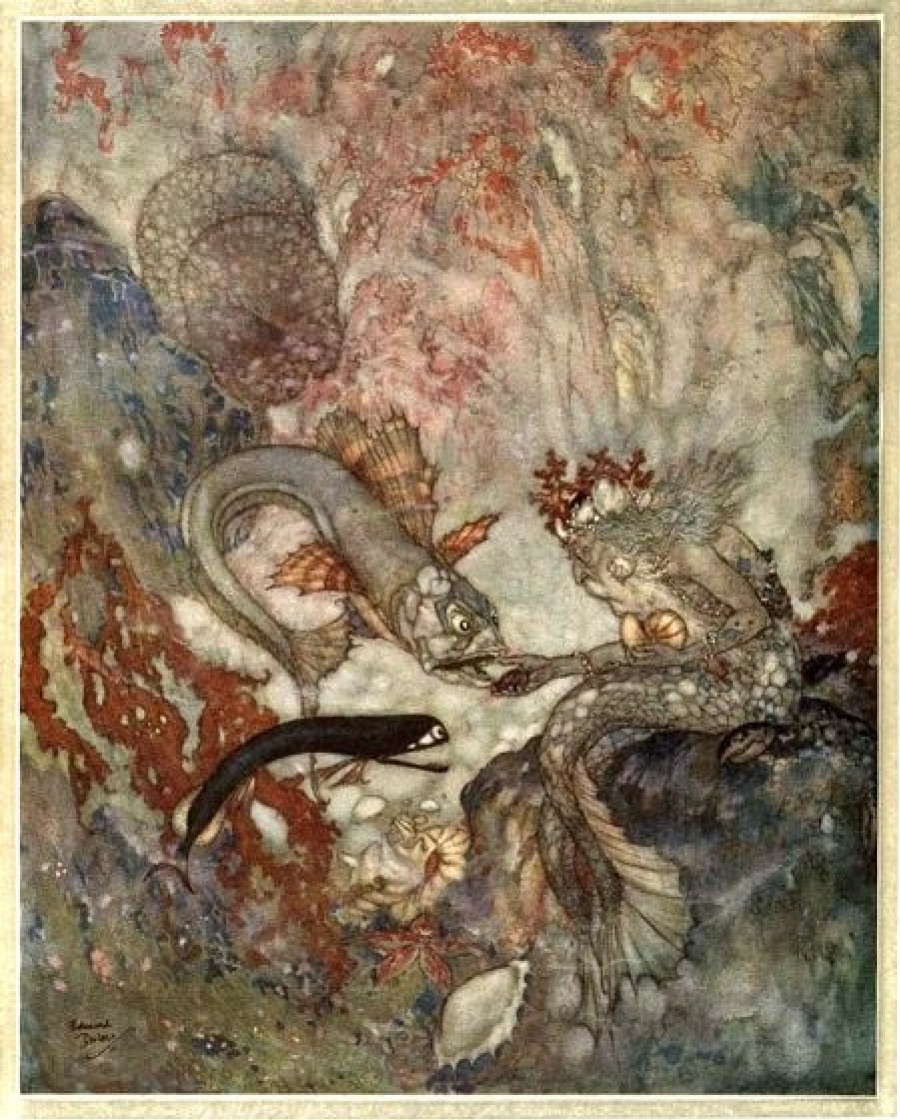 The little mermaid, XX by Edmund Dulac: History, Analysis & Facts | Arthive