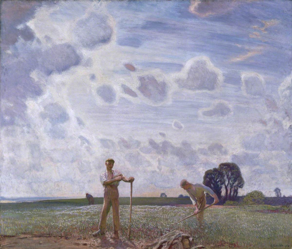 George Clausen. Fields in June