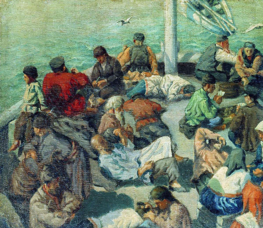 Nikolay Petrovich Bogdanov-Belsky. Sur le ferry