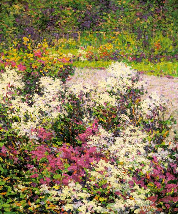 Hugh Henry Breckenridge. The flowers in the garden