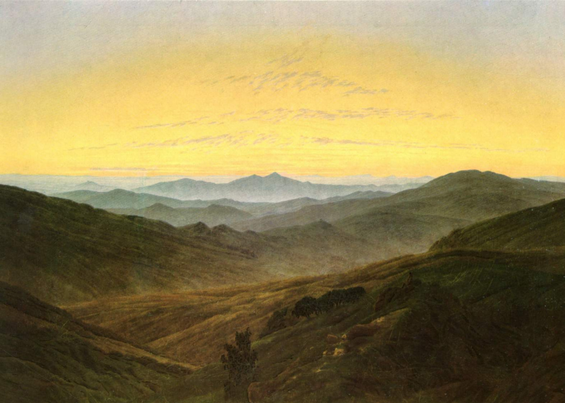 Каспар Давид Фридрих. Горный пейзаж в богемском стиле