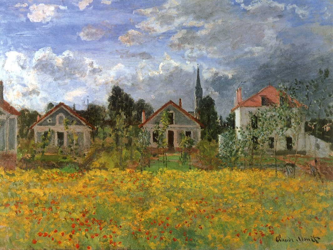 Claude Monet. The house in Argenteuil