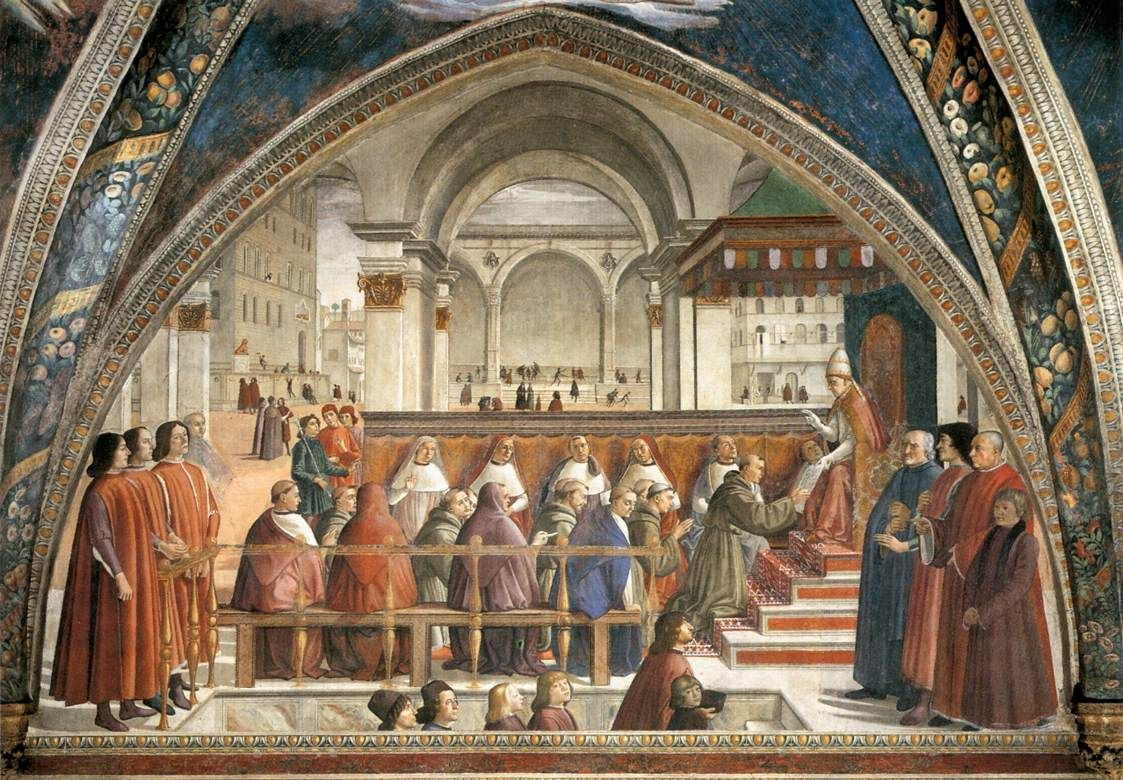 Domenico Girlandajo. Confirmation of the Franciscan rule