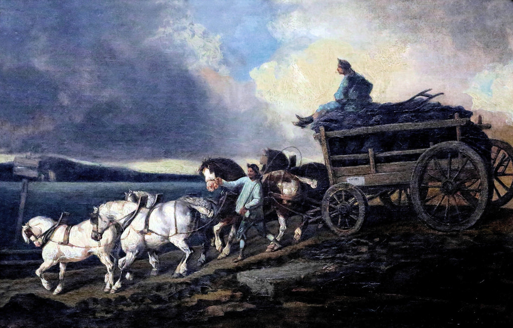 Théodore Géricault. Coal cart