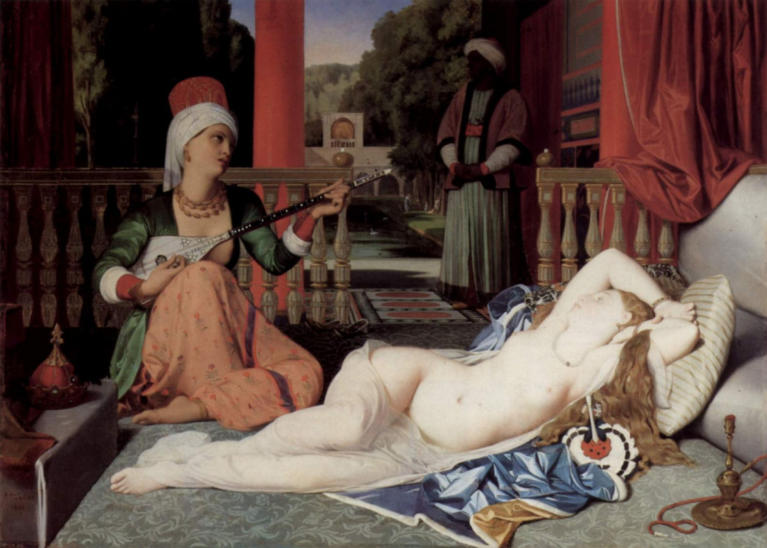 Jean Auguste Dominique Ingres. Odalisque and slave