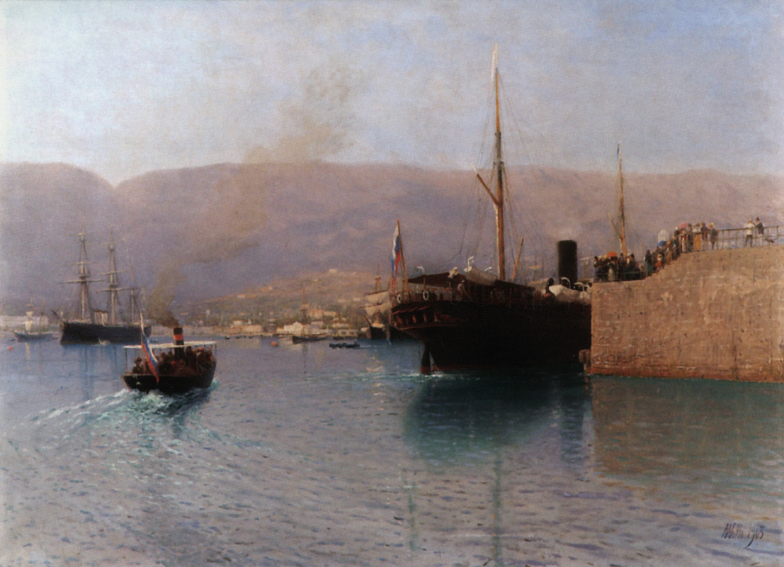 Lev Feliksovich Lagorio. Yalta. Steamer stick