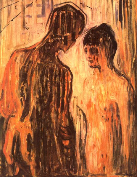 Edvard Munch. Cupid and Psyche