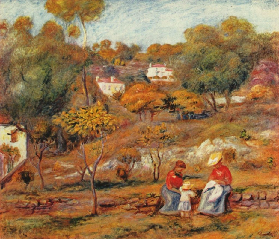 Pierre-Auguste Renoir. Landscape near Cagnes