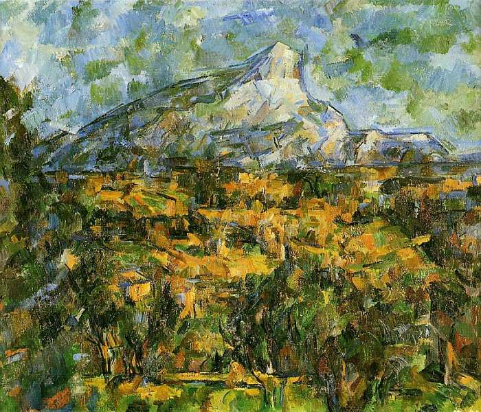 Paul Cezanne. Paysage à Aix, mont Sainte-Victoria (mont Sainte-Victoire)