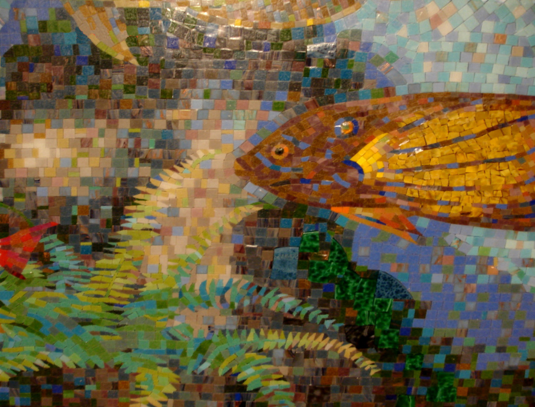Dmitry Vladimirovich Averyanov. Fragment of a mosaic in a private hotel