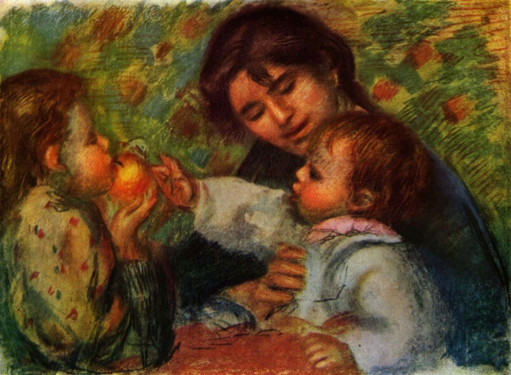 Pierre-Auguste Renoir. Portrait of Jean Renoir and Gabrielle with her child