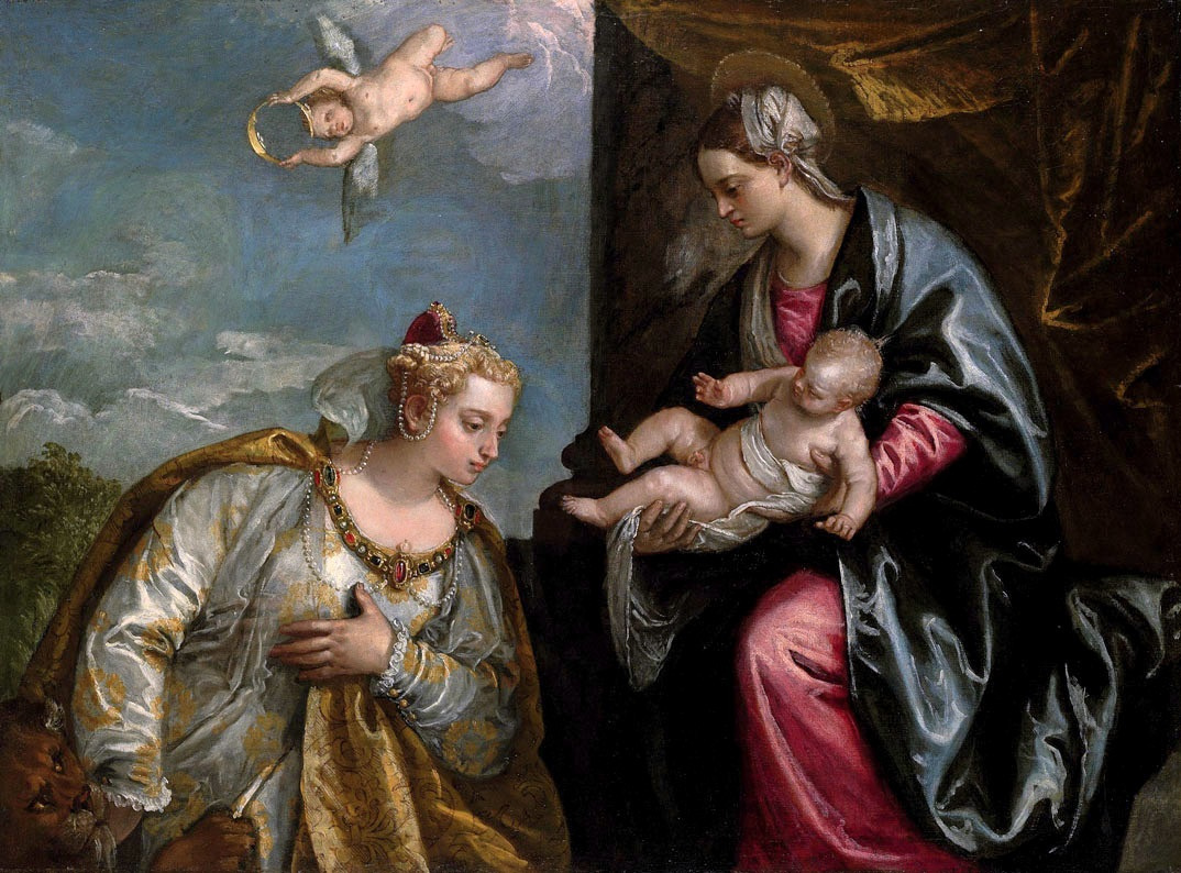 Paolo Veronese. Allegory of Venice, worshiping the Virgin and Child
