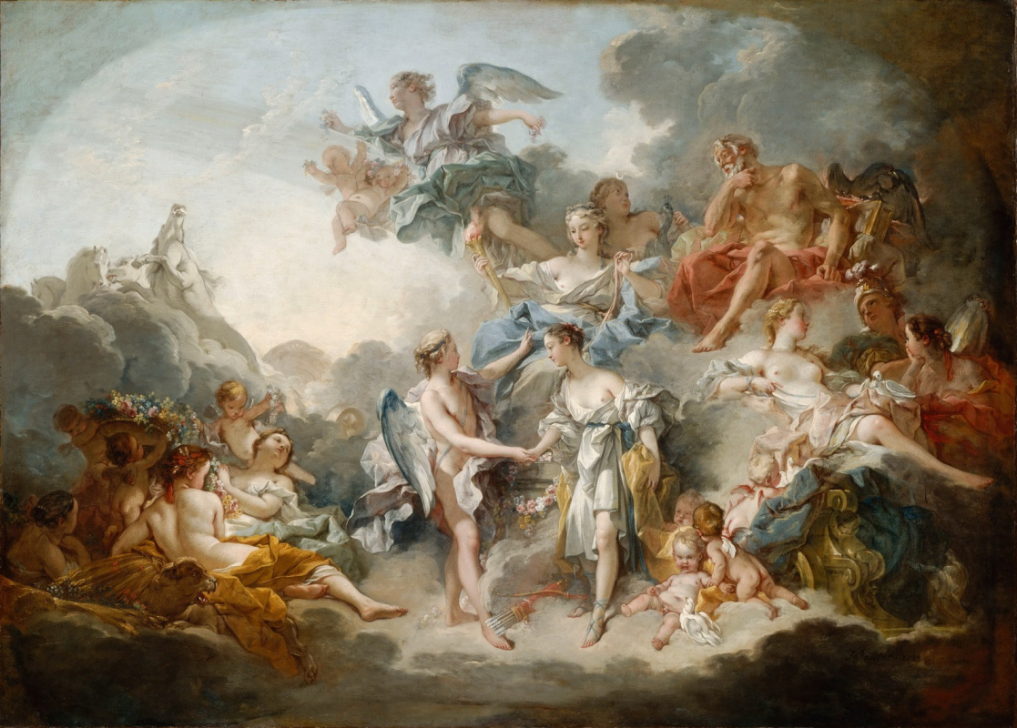 Francois Boucher. The Marriage of Cupid and Psyche