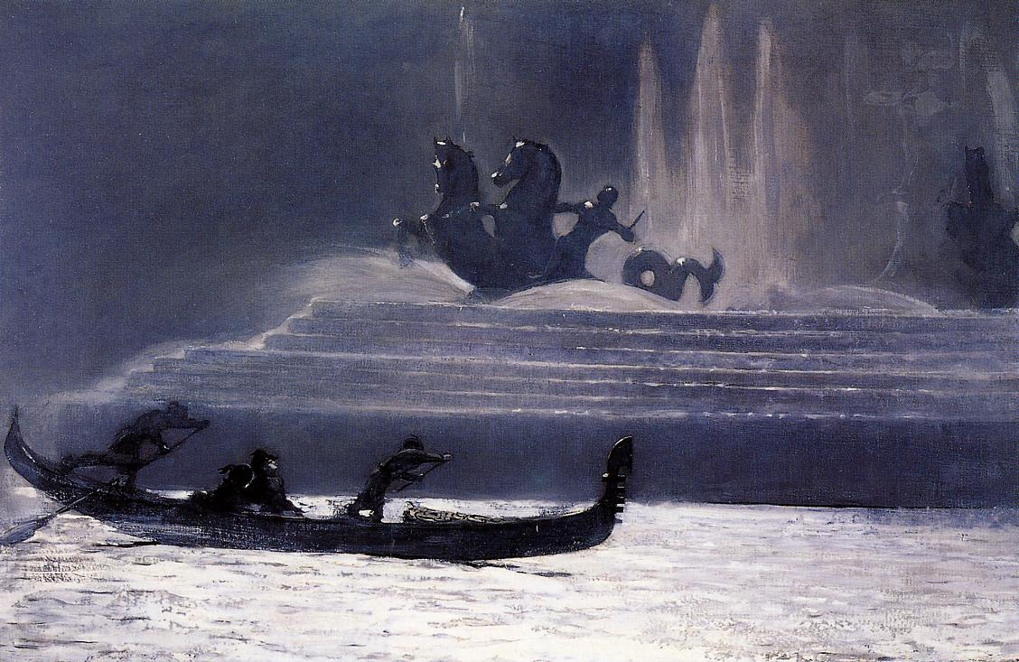 Winslow Homer. Night fountains. World show in Columbia