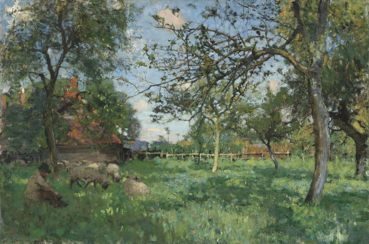 George Clausen. Orchard