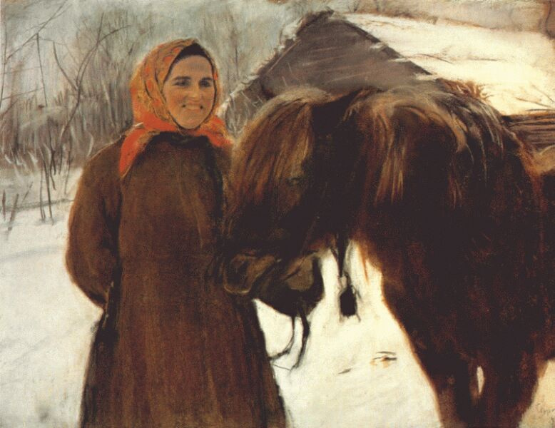 Valentin Aleksandrovich Serov. Peasant woman with a horse