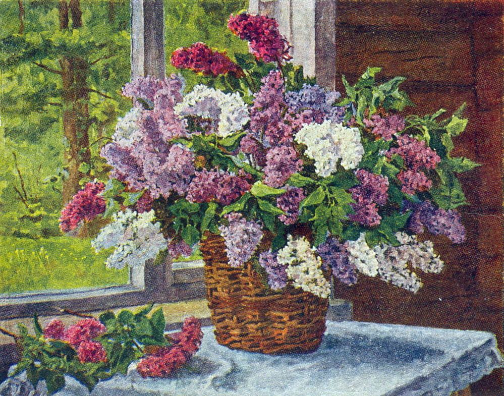 Petr Petrovich Konchalovsky. Lilac at the window