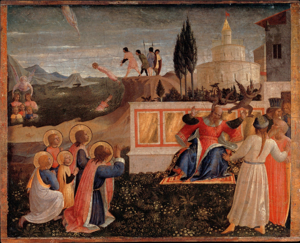 Фра Беато Анджелико. Salvation of saints Cosmas and Damian. The altar of the monastery of San Marco. Limit 2