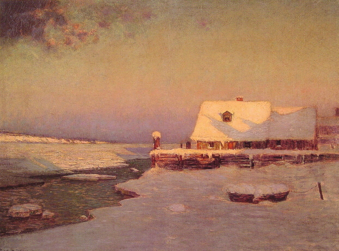 Birge Harrison. Winter, twilight