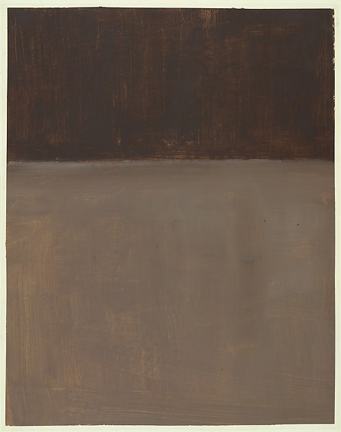 Rothko Mark. Untitled (Gray and Brown)