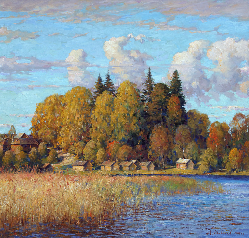 Alexander Shevelyov. Golden Heater.oil on canvas 58 # 62 see 2007