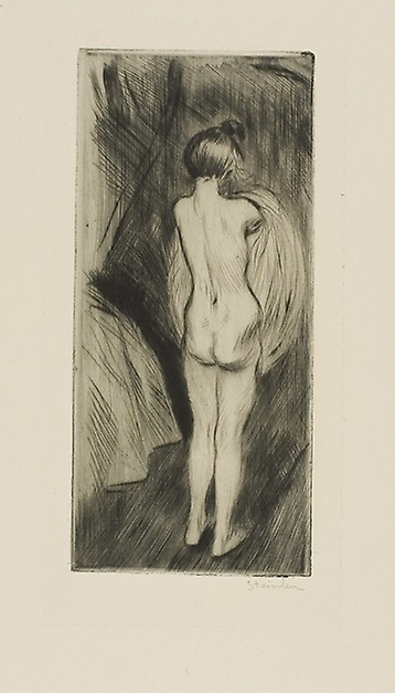 Theophile-Alexander Steinlen. Clothed girl