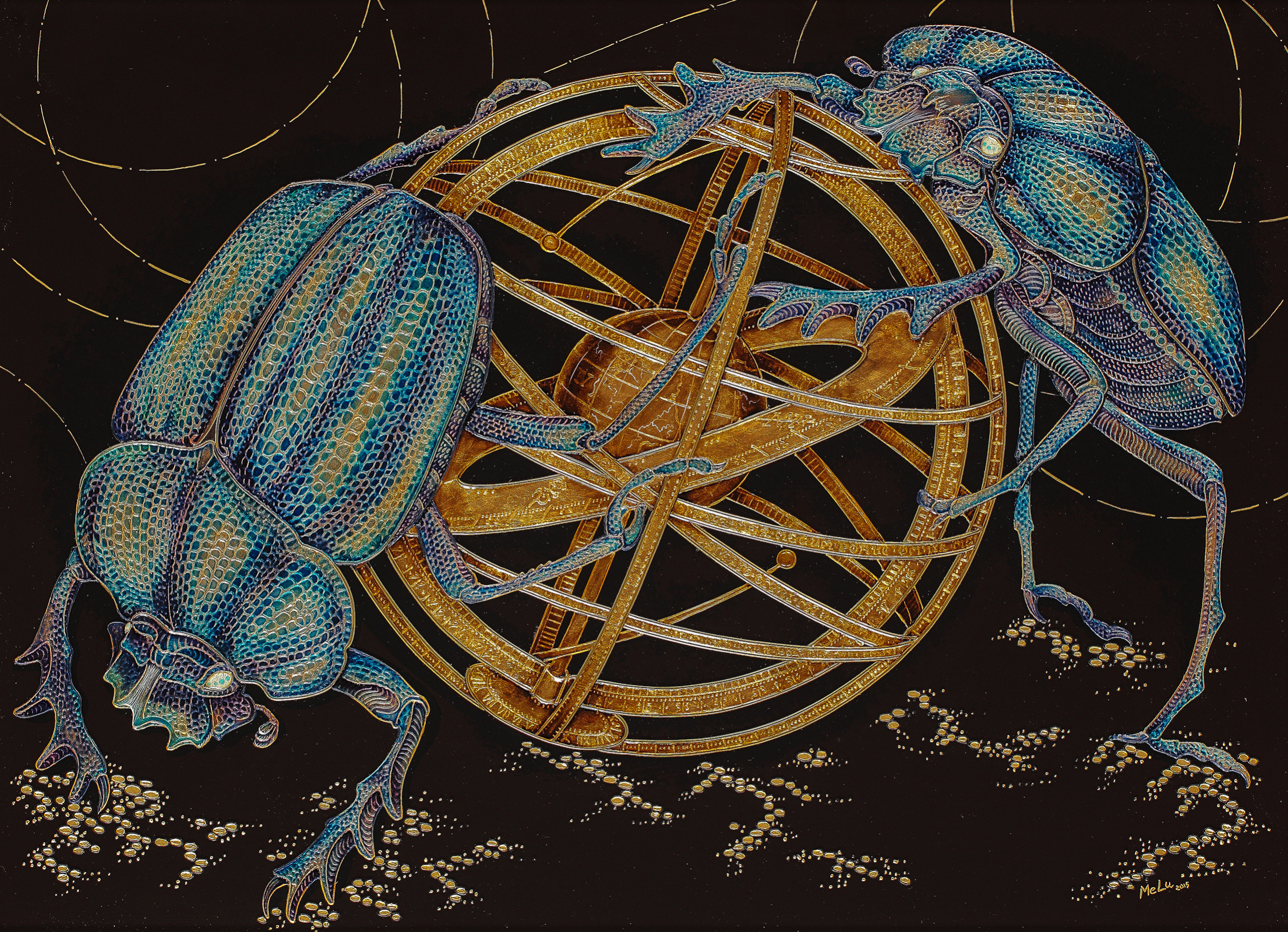 Cosmogony, XXI, 90×60 cm by Love Melu: History, Analysis & Facts