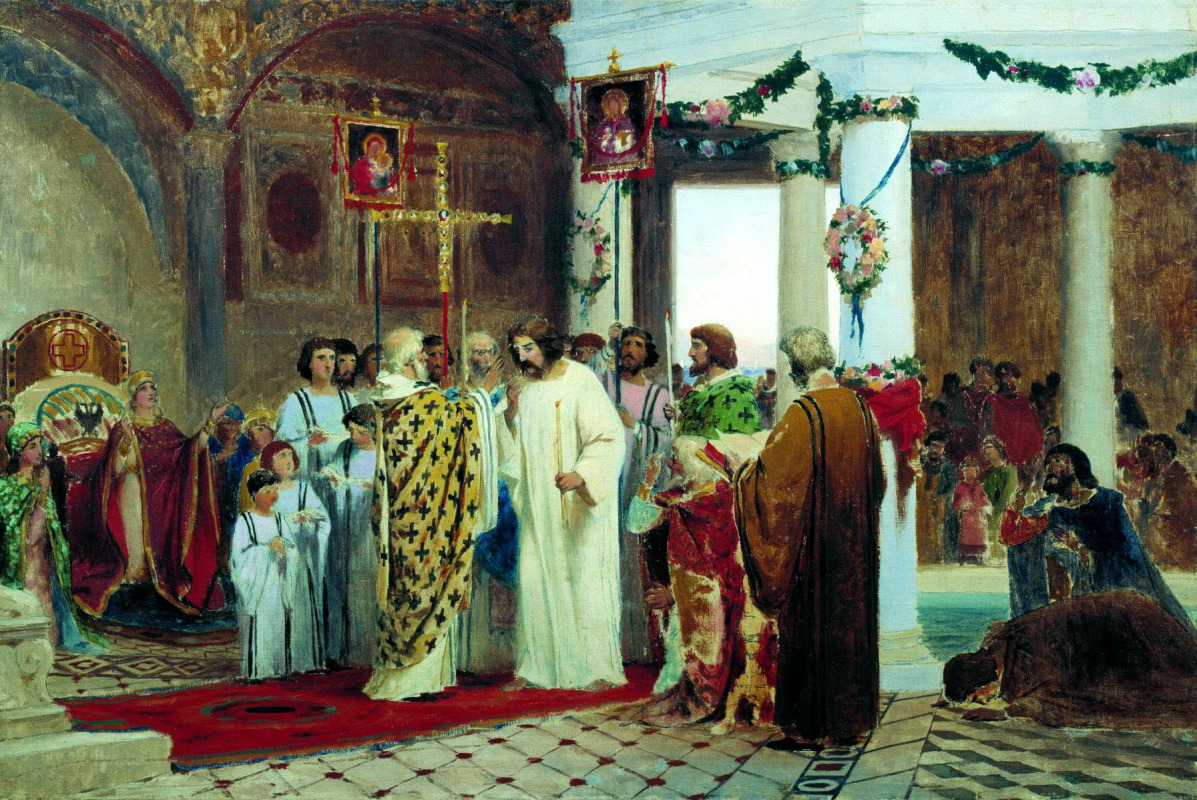 Fedor Andreevich Bronnikov. The baptism of Prince Vladimir