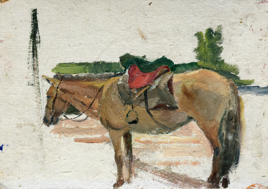 Vasily Fadeevich Demin. Study "Horse"