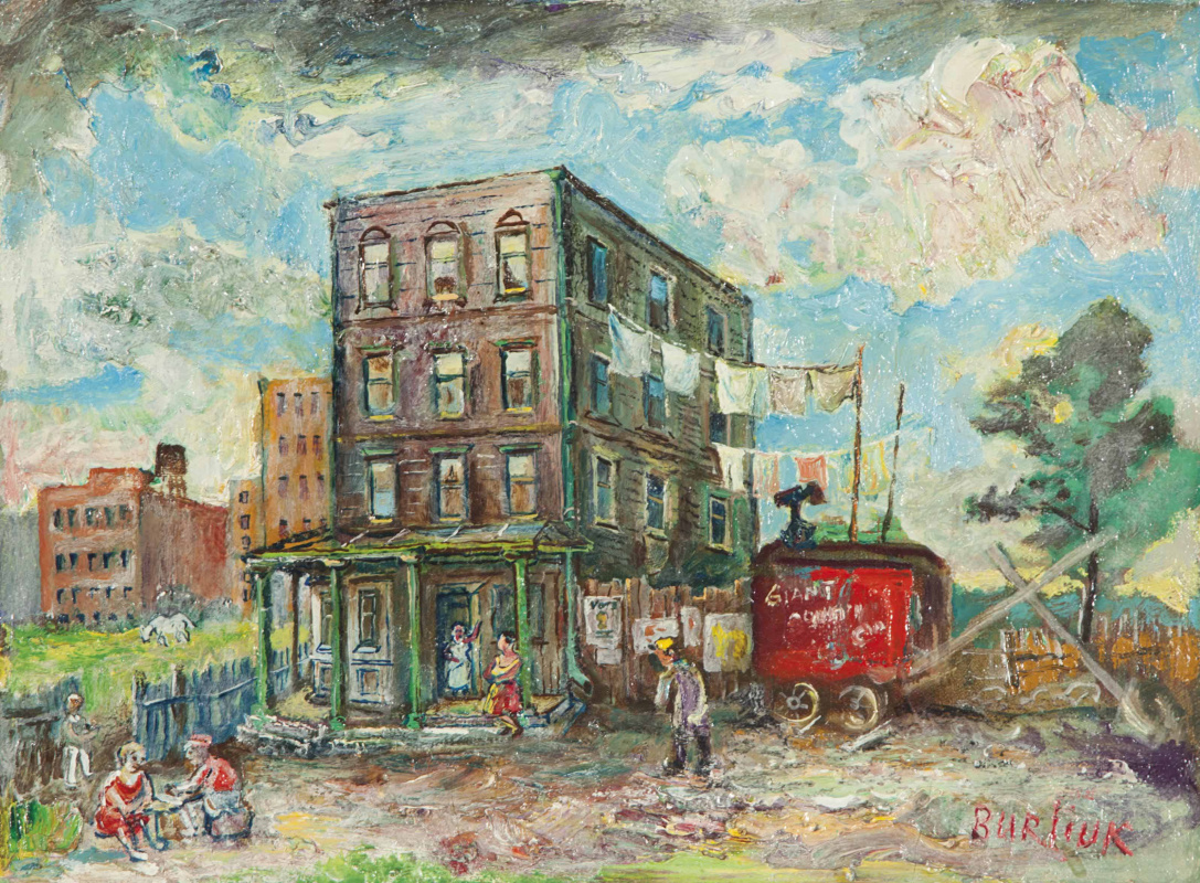 David Davidovich Burliuk. Bedford Avenue, Brooklyn