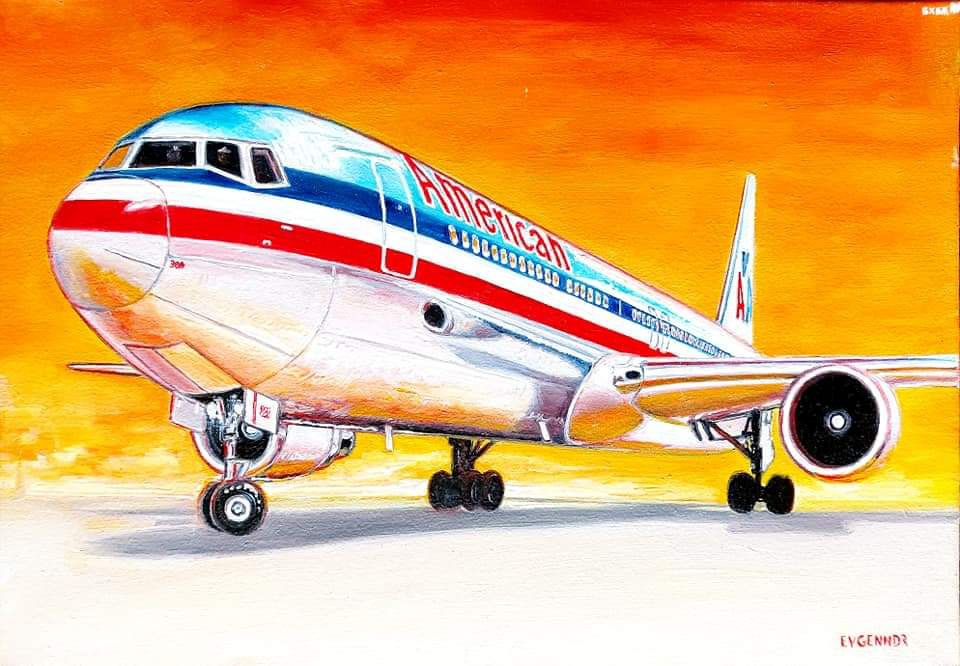 Aviation Art. "In the favorable."