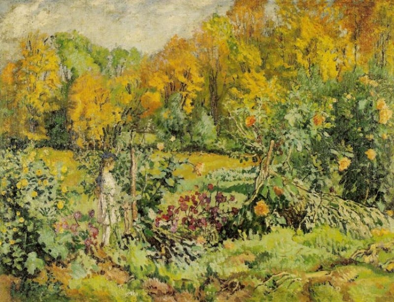Jozef Mehoffer. Overgrown garden