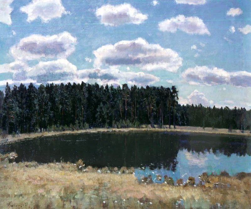 Stanislav Yulianovich Zhukovsky. Landscape with a lake