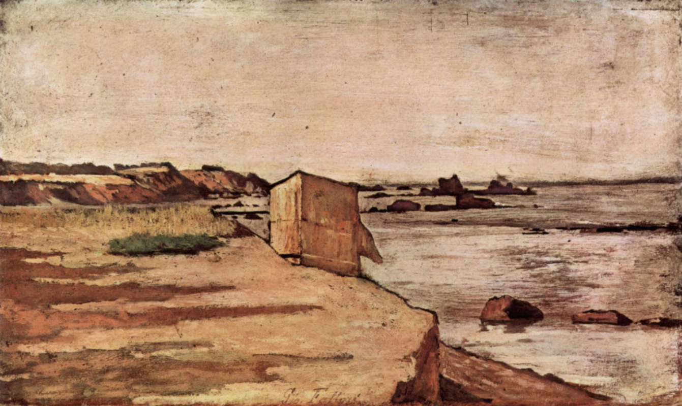 Giovanni Fattori. Hut on the coast