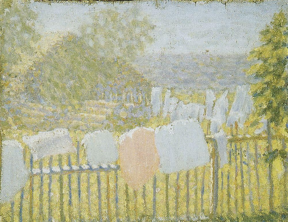 Kazimir Malevich. Linen on the fence