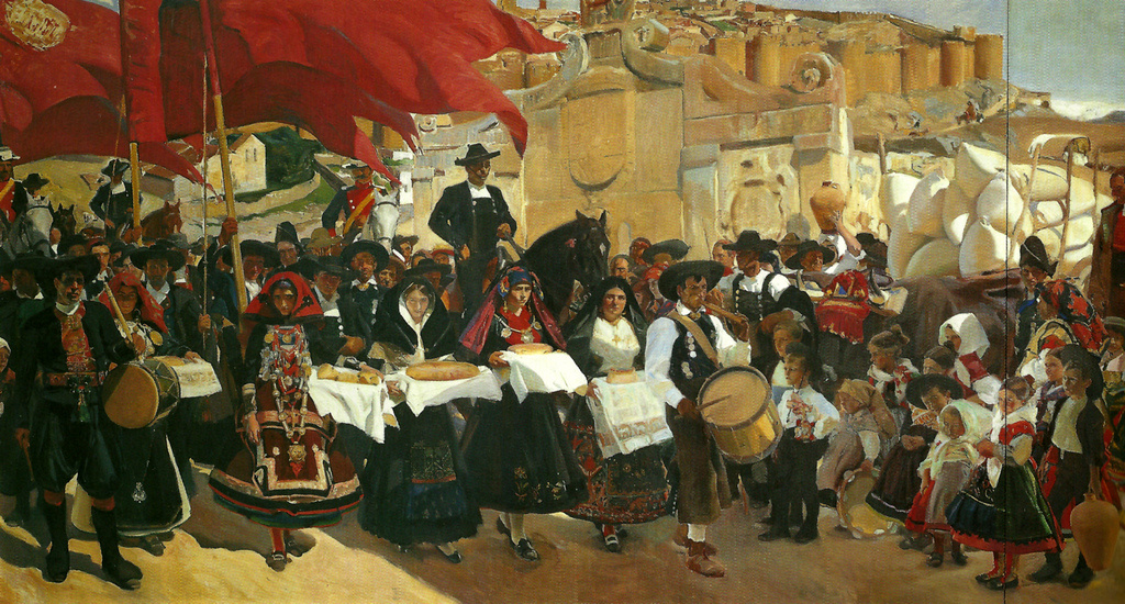 Joaquín Sorolla (Soroya). Castilla, or bread Festival (fragment)