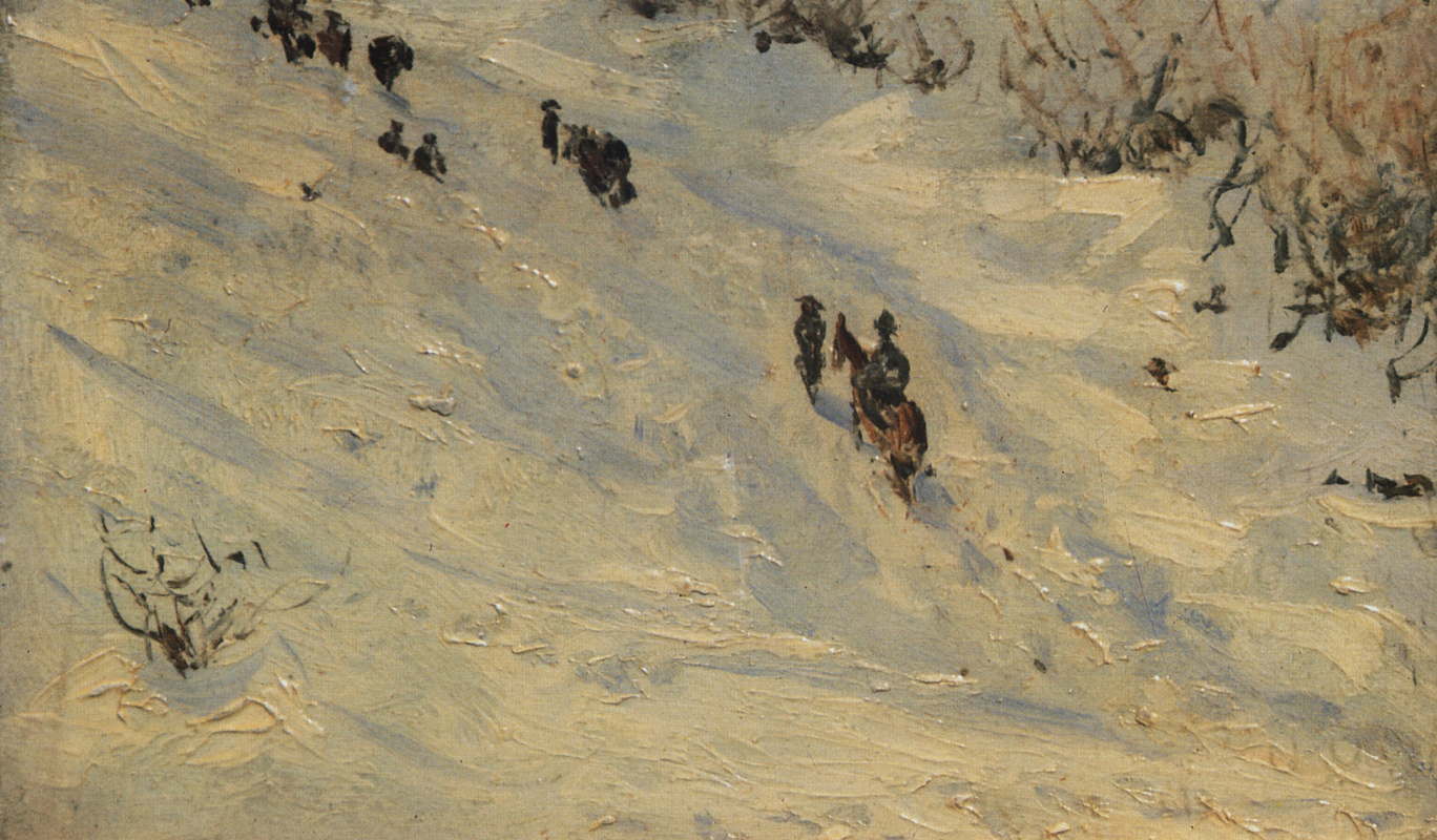 Vasily Vereshchagin. The convoy of M. D. Skobelev through the Balkans. Etude