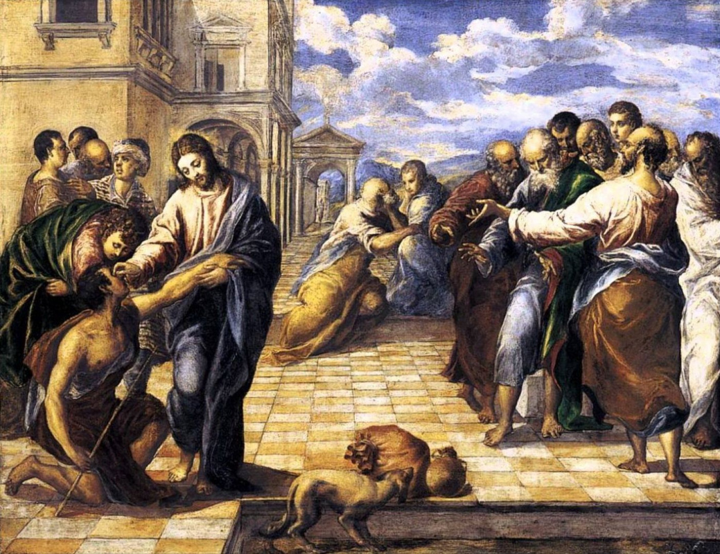 Domenico Theotokopoulos (El Greco). Christ heals the blind
