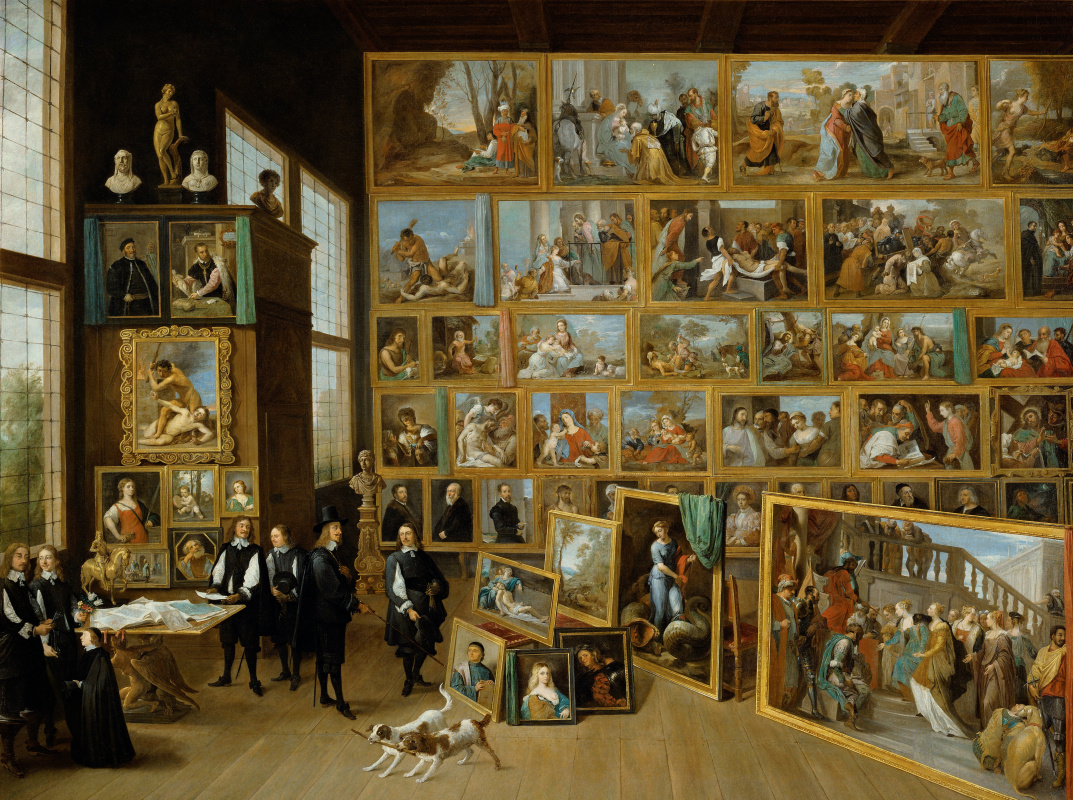 David Teniers the Younger. Archduke Leopold Wilhelm in the Art Gallery in Brussels