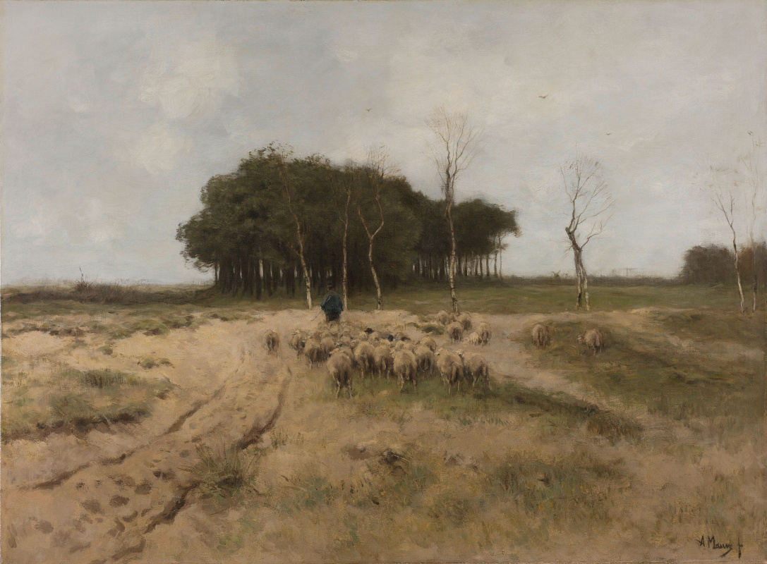 Anton Maouve. On the Heath near Laren