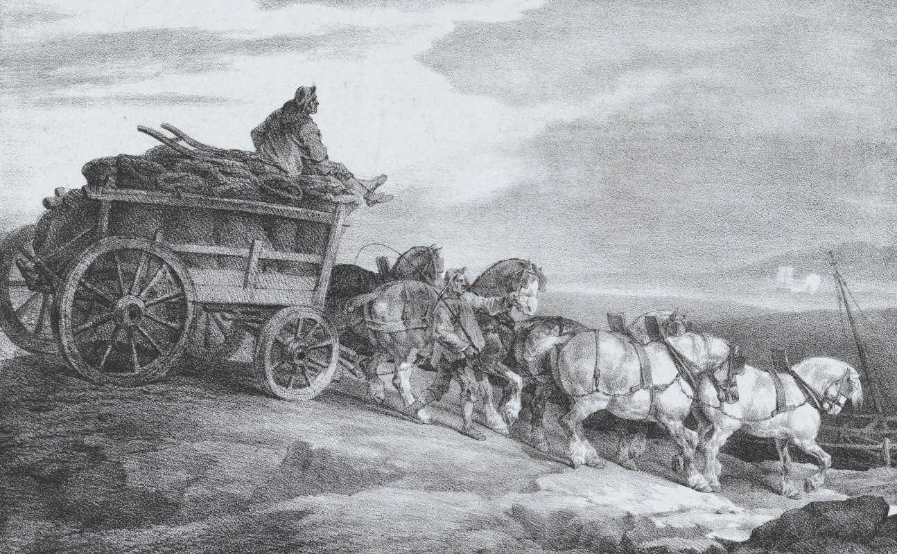 Théodore Géricault. Coal wagon