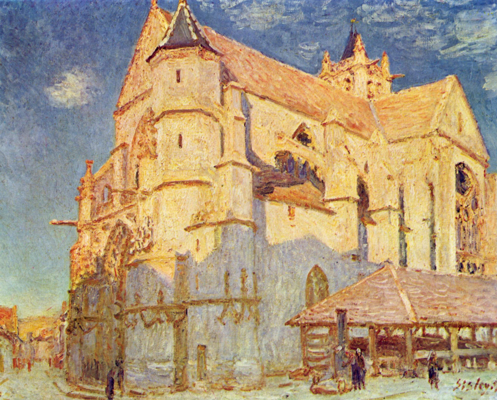 Alfred Sisley. Church in Moret