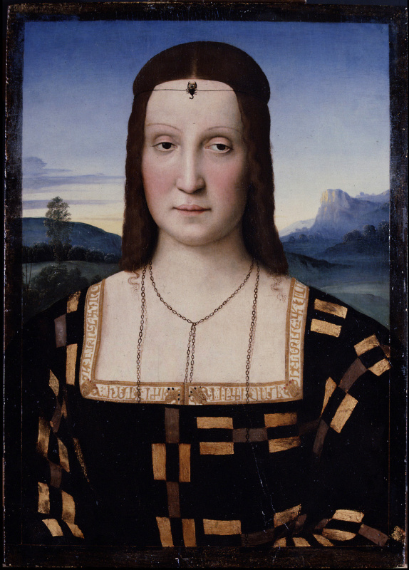 Raphael Sanzio. Portrait Elisabetta Gonzaga